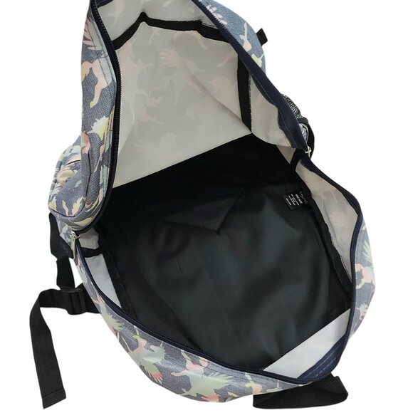 City Streets Backpack Girls One Size Gray Unicorn Print School Travel Vacation - Picture 3 of 11